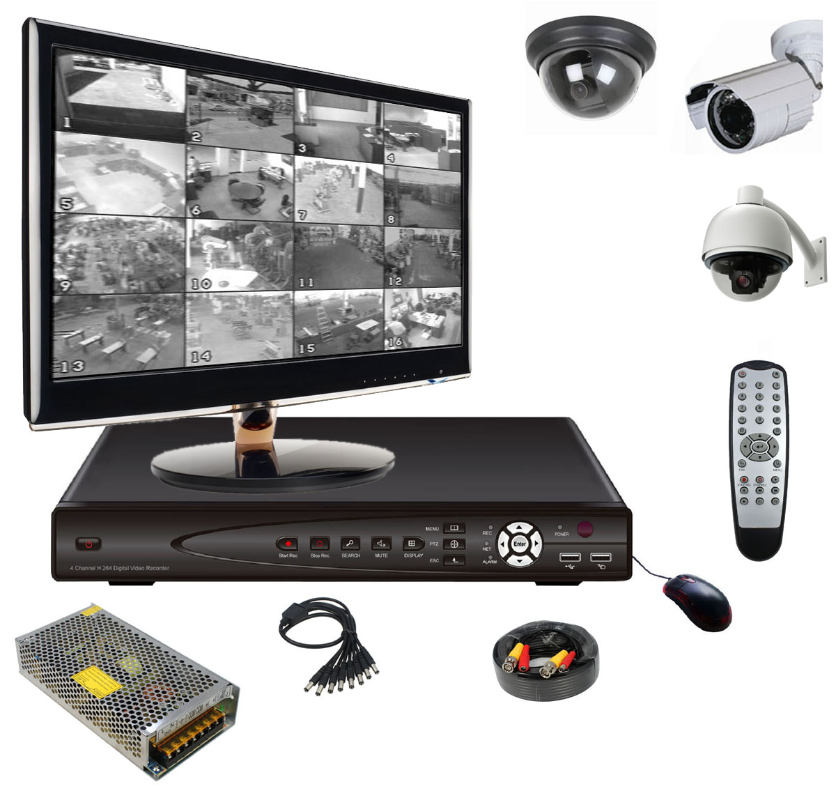 Системы видеонаблюдения, охранной и пожарной сигнализации